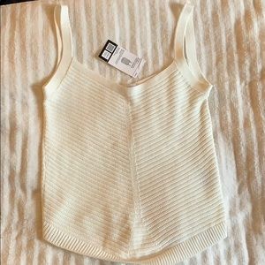 NWT Uniqlo Cotton V Neck Tank